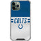 NFL Indianapolis Colts White Striped iPhone 12 Pro Max Clear Case