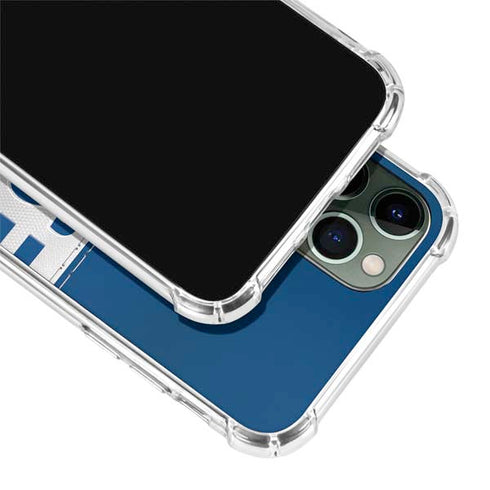 NFL Indianapolis Colts White Striped iPhone 12 Pro Max Clear Case