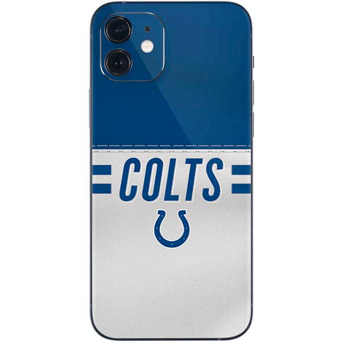 NFL Indianapolis Colts White Striped iPhone 12 Skin