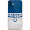 NFL Indianapolis Colts White Striped iPhone 12 Skin