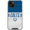NFL Indianapolis Colts White Striped iPhone 13 Mini Clear Case
