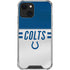 NFL Indianapolis Colts White Striped iPhone 13 Mini Clear Case