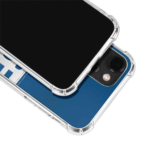 NFL Indianapolis Colts White Striped iPhone 13 Mini Clear Case