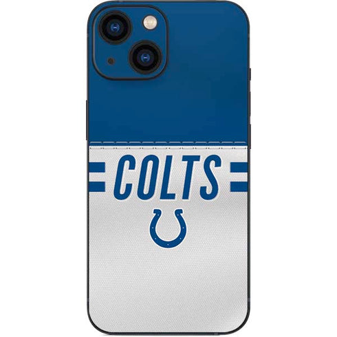 NFL Indianapolis Colts White Striped iPhone 13 Mini Skin