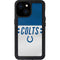 NFL Indianapolis Colts White Striped iPhone 13 Mini Waterproof Case