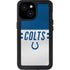 NFL Indianapolis Colts White Striped iPhone 13 Mini Waterproof Case