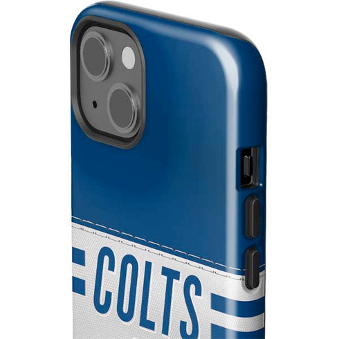 NFL Indianapolis Colts White Striped iPhone 14 Plus Impact Case