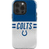 NFL Indianapolis Colts White Striped iPhone 14 Pro Impact Case