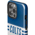NFL Indianapolis Colts White Striped iPhone 15 Pro Impact Case