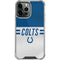 NFL Indianapolis Colts White Striped iPhone 14 Pro Max Clear Case