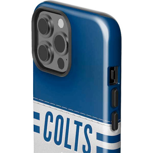 NFL Indianapolis Colts White Striped iPhone 15 Pro Max Impact Case
