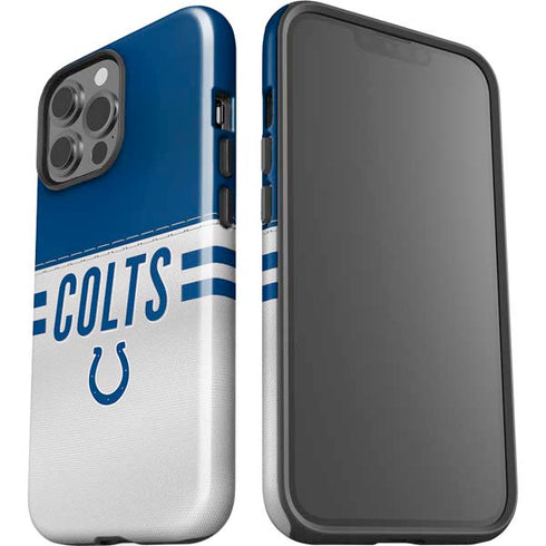 NFL Indianapolis Colts White Striped iPhone 15 Pro Max Impact Case