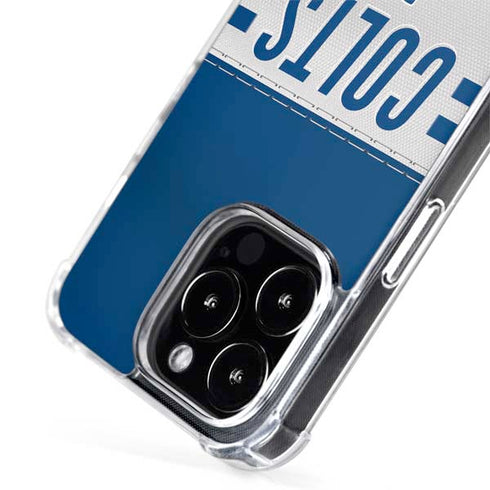 NFL Indianapolis Colts White Striped iPhone 15 Pro Max MagSafe Case