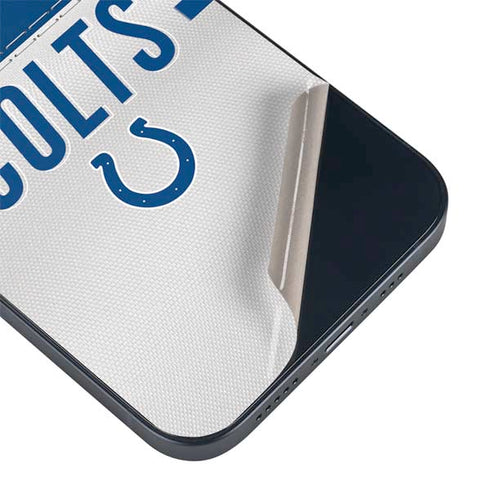 NFL Indianapolis Colts White Striped iPhone 14 Skin