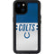 NFL Indianapolis Colts White Striped iPhone 15 Plus Waterproof Case