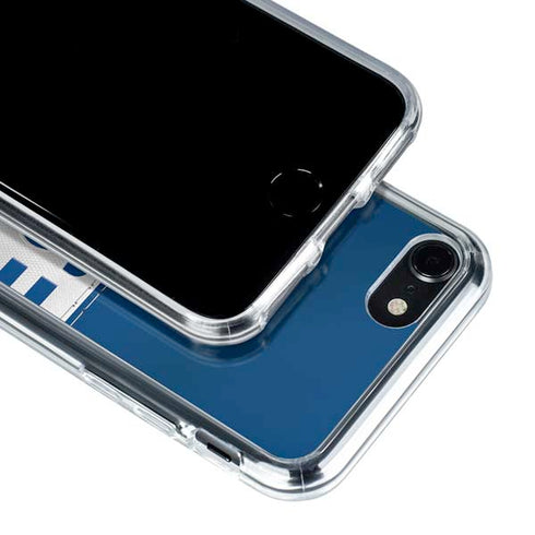 NFL Indianapolis Colts White Striped iPhone SE (2nd & 3rd Gen) Clear Case