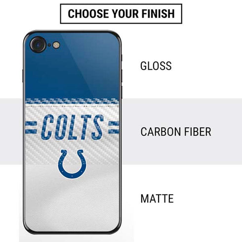 NFL Indianapolis Colts White Striped iPhone SE (2nd & 3rd Gen) Skin
