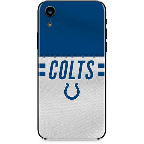 NFL Indianapolis Colts White Striped iPhone XR Skin