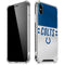 NFL Indianapolis Colts White Striped iPhone XS Max Clear Case
