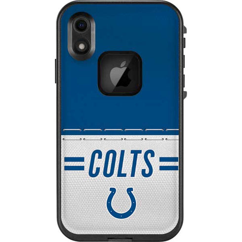 NFL Indianapolis Colts White Striped LifeProof Fre iPhone Skin
