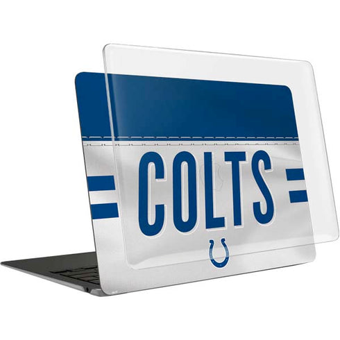 NFL Indianapolis Colts White Striped MacBook Air 15in (2023-2025) Case plus Skin
