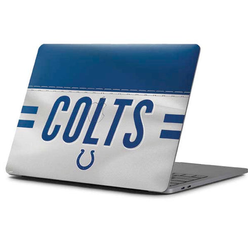 NFL Indianapolis Colts White Striped Apple MacBook Pro 13-inch Skin