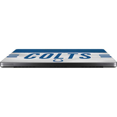 NFL Indianapolis Colts White Striped MacBook Pro 14in (2021-24) Skin