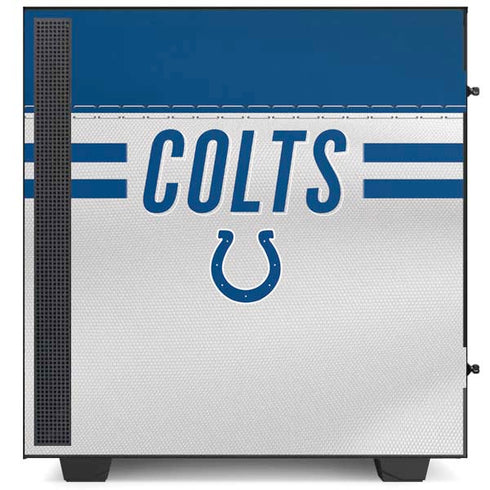NFL Indianapolis Colts White Striped NZXT H510 Compact ATX Mid-Tower Case Skin