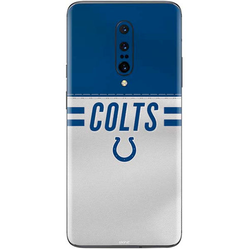 NFL Indianapolis Colts White Striped OnePlus 7 Pro Skin