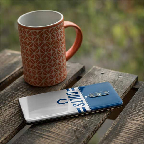 NFL Indianapolis Colts White Striped OnePlus 7 Pro Skin