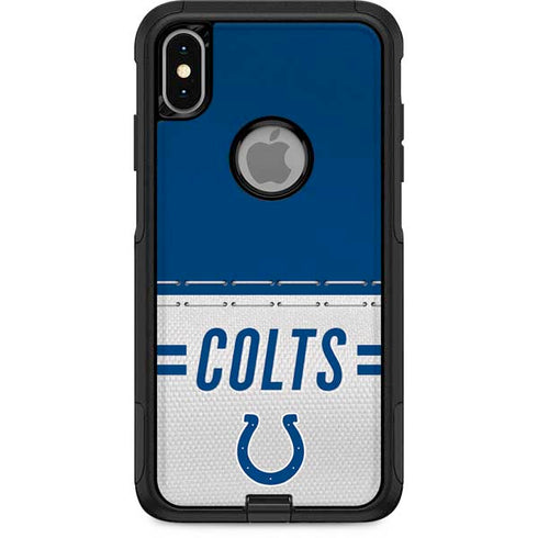 NFL Indianapolis Colts White Striped Otterbox Commuter iPhone Skin
