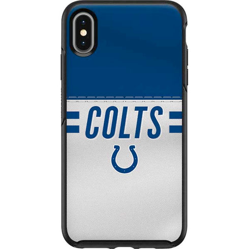 NFL Indianapolis Colts White Striped Otterbox Symmetry iPhone Skin