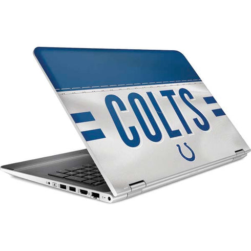 NFL Indianapolis Colts White Striped HP Pavilion Skin