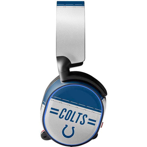 NFL Indianapolis Colts White Striped SteelSeries Arctis 3 Skin