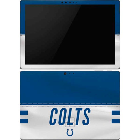 NFL Indianapolis Colts White Striped Surface Pro 6 Skin