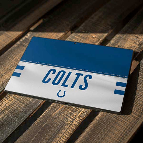 NFL Indianapolis Colts White Striped Surface Pro 6 Skin