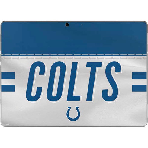 NFL Indianapolis Colts White Striped Surface Pro 9 Skin