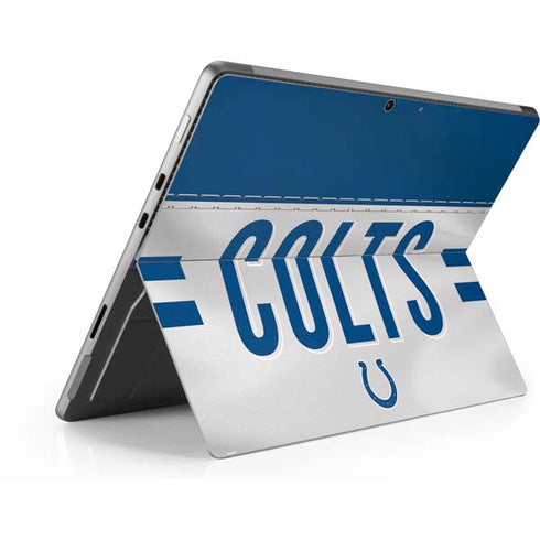 NFL Indianapolis Colts White Striped Surface Pro 9 Skin