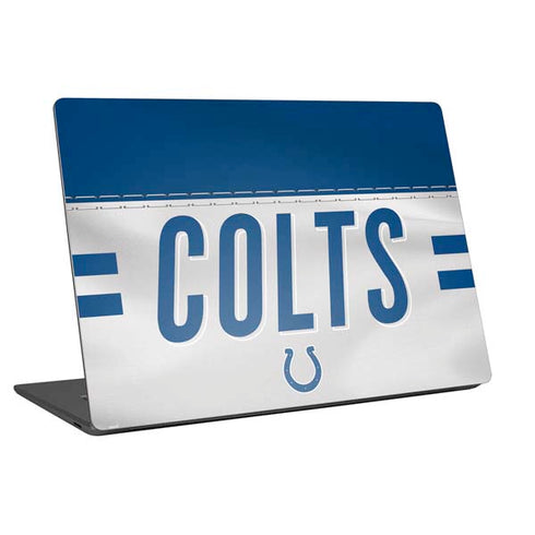 NFL Indianapolis Colts White Striped Universal Laptop 13in (10.6 x 7.6in) Skin