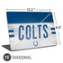 NFL Indianapolis Colts White Striped Universal Laptop 15in (12.2 x 8.8in) Skin