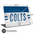 NFL Indianapolis Colts White Striped Universal Laptop 16.6in (13.4 x 9.7in) Skin