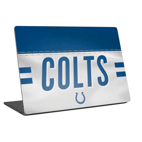 NFL Indianapolis Colts White Striped Universal Laptop 18in (14.6 x 10.6in) Skin