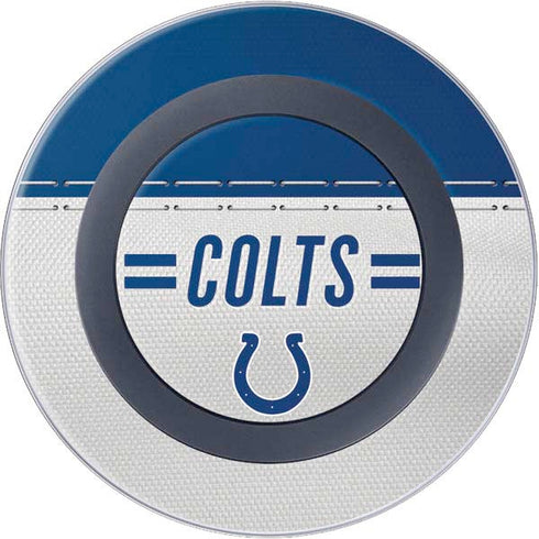 NFL Indianapolis Colts White Striped Wireless Charger Skin