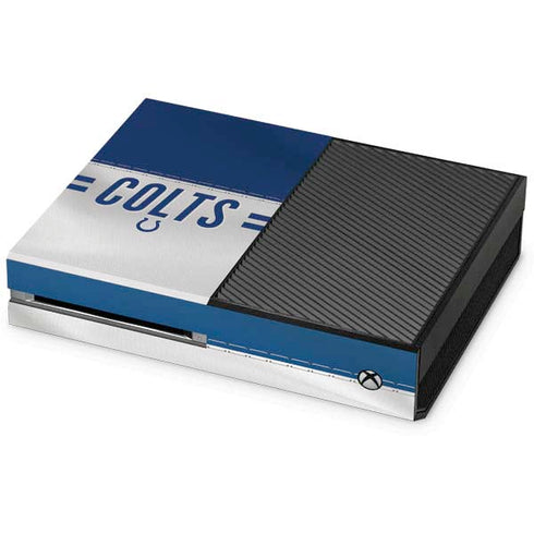 NFL Indianapolis Colts White Striped Xbox One Console Skin