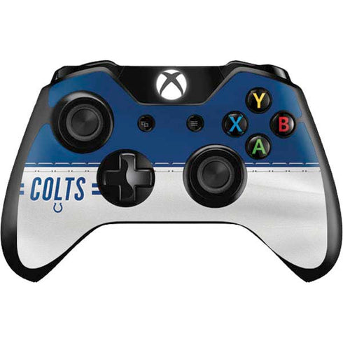 NFL Indianapolis Colts White Striped Xbox One Controller Skin