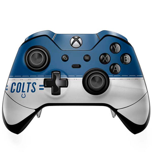 NFL Indianapolis Colts White Striped Xbox One Elite Controller Skin