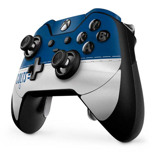 NFL Indianapolis Colts White Striped Xbox One Elite Controller Skin