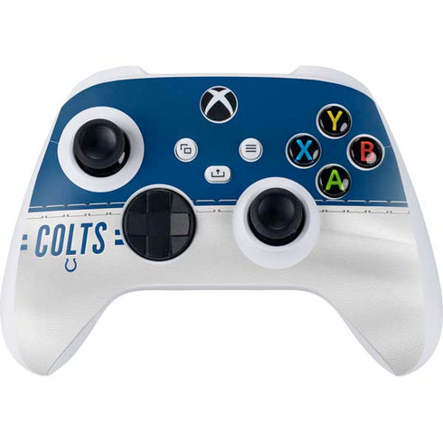 NFL Indianapolis Colts White Striped Xbox Series S Controller Skin