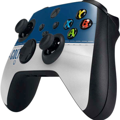 NFL Indianapolis Colts White Striped Xbox Series X Controller Skin