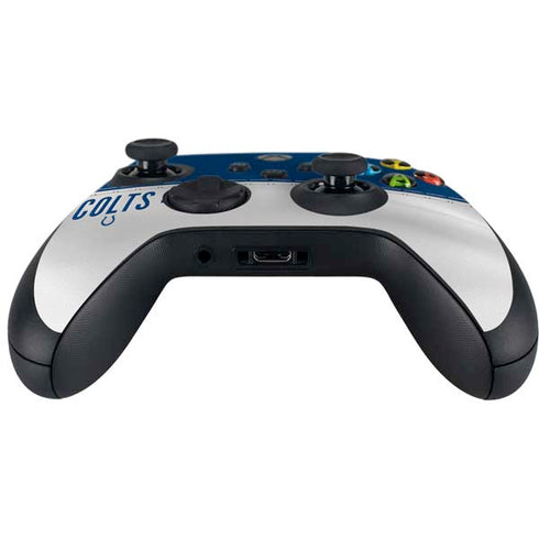 NFL Indianapolis Colts White Striped Xbox Series X Controller Skin